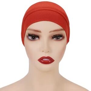 Standard hijab undercaps tube underscarf hijab bonnet headwrap head cover orange